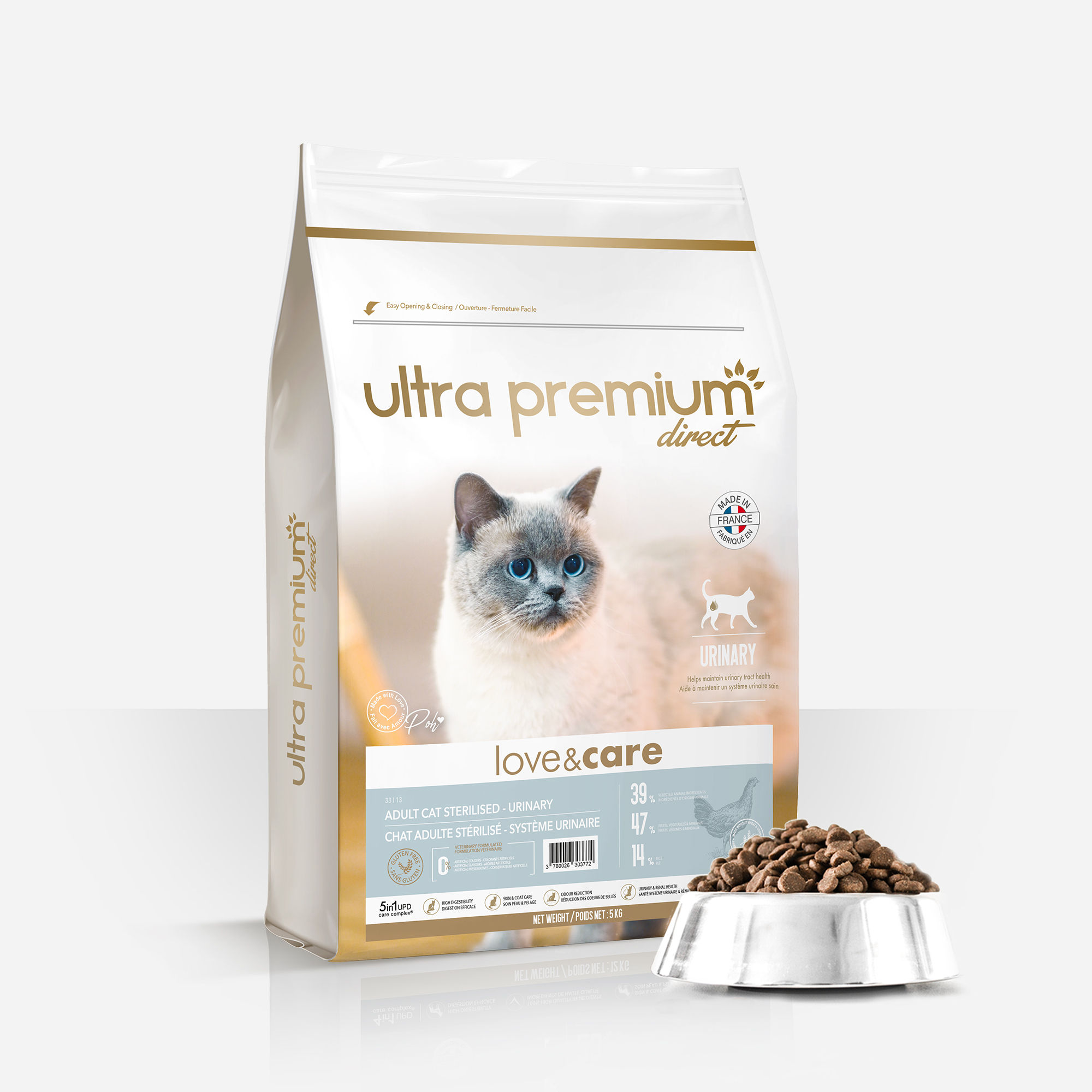 Lesser and Pavey Home Sweet Home Boîte de croquettes pour Chat Crème 20 cm  : : Cuisine et Maison