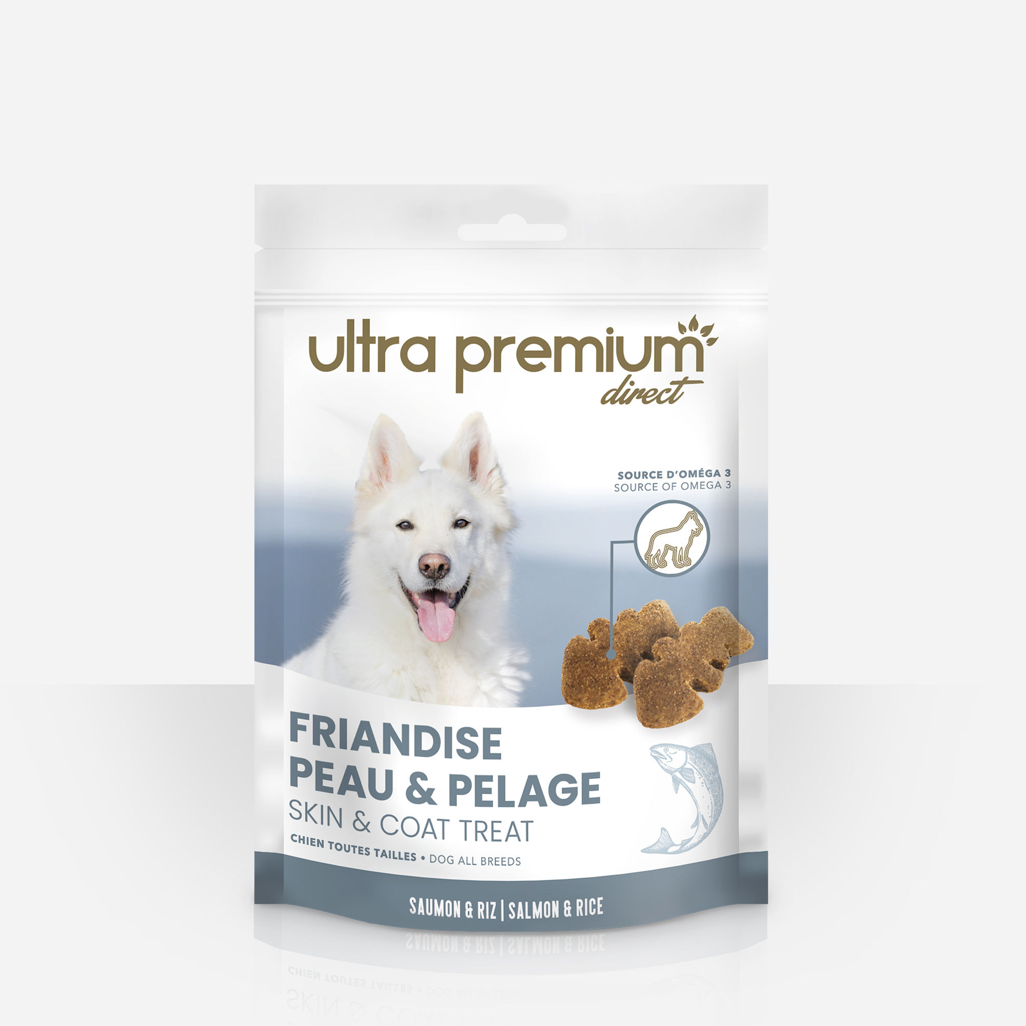 Friandise Peau & Pelage pour chien au saumon