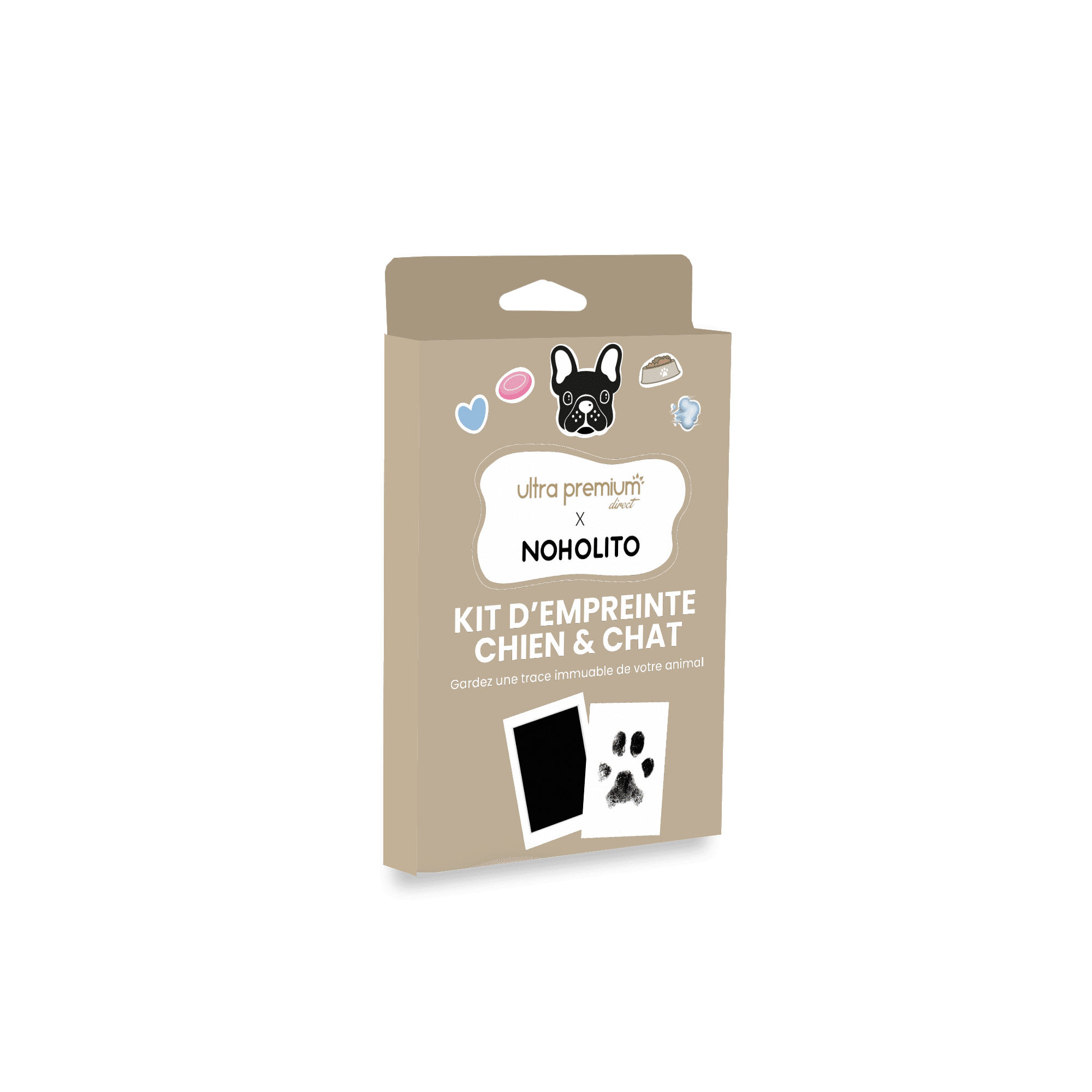 Kit d'empreinte de patte d'animaux sans encre - Petits Compagnons