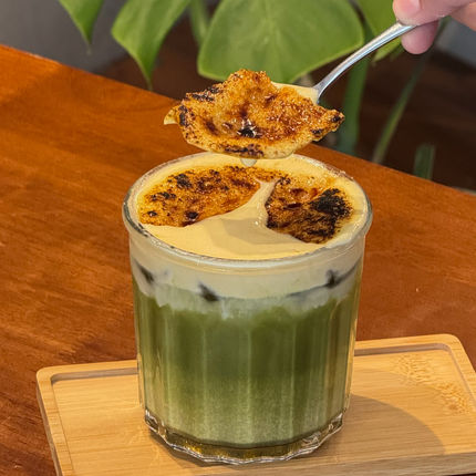 Matcha Egg Brulee