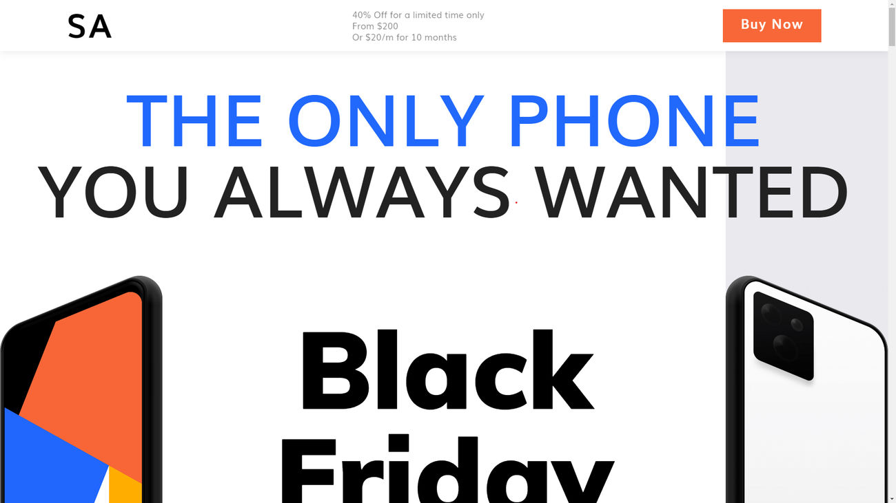 Mobile Landing Page Project