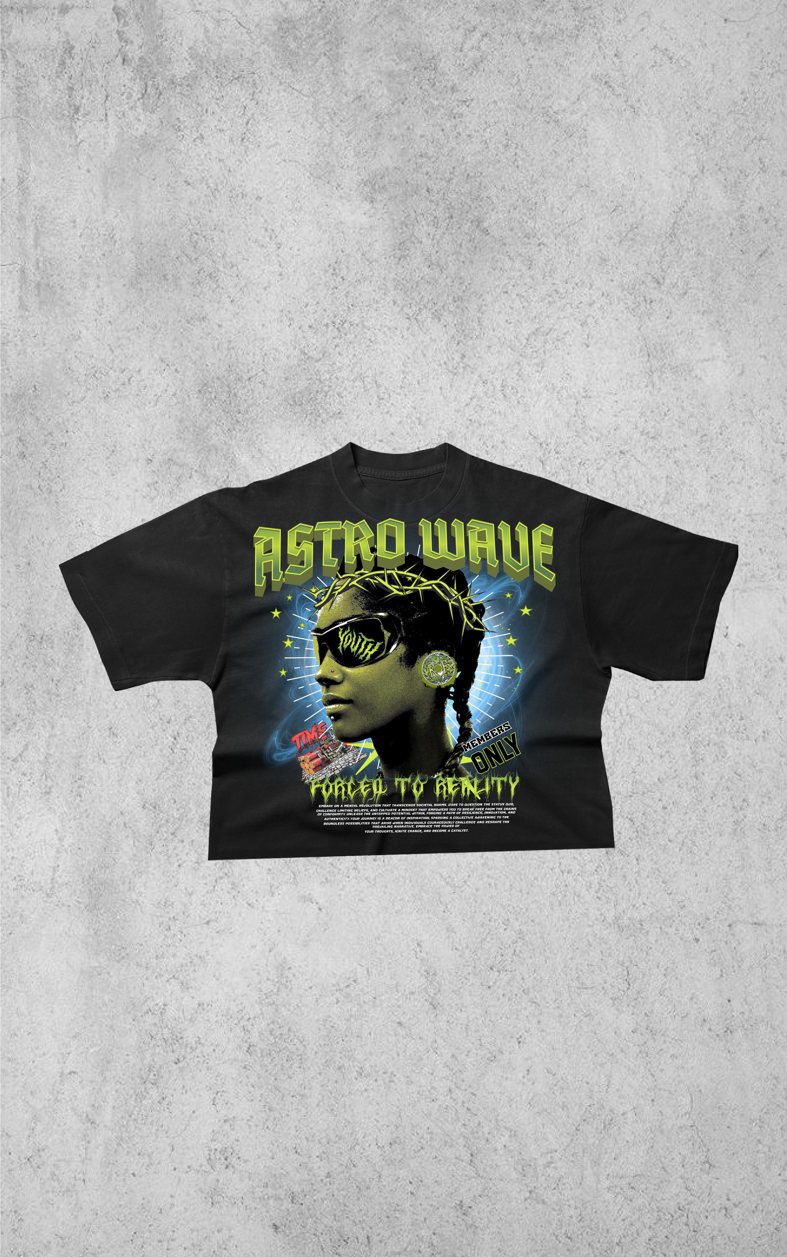 Astro wide T shirt Black Image