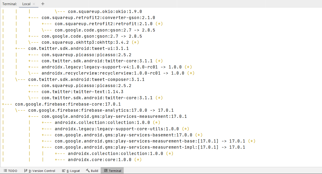 How to Display Dependency Tree of Your Android Project with Gradle?