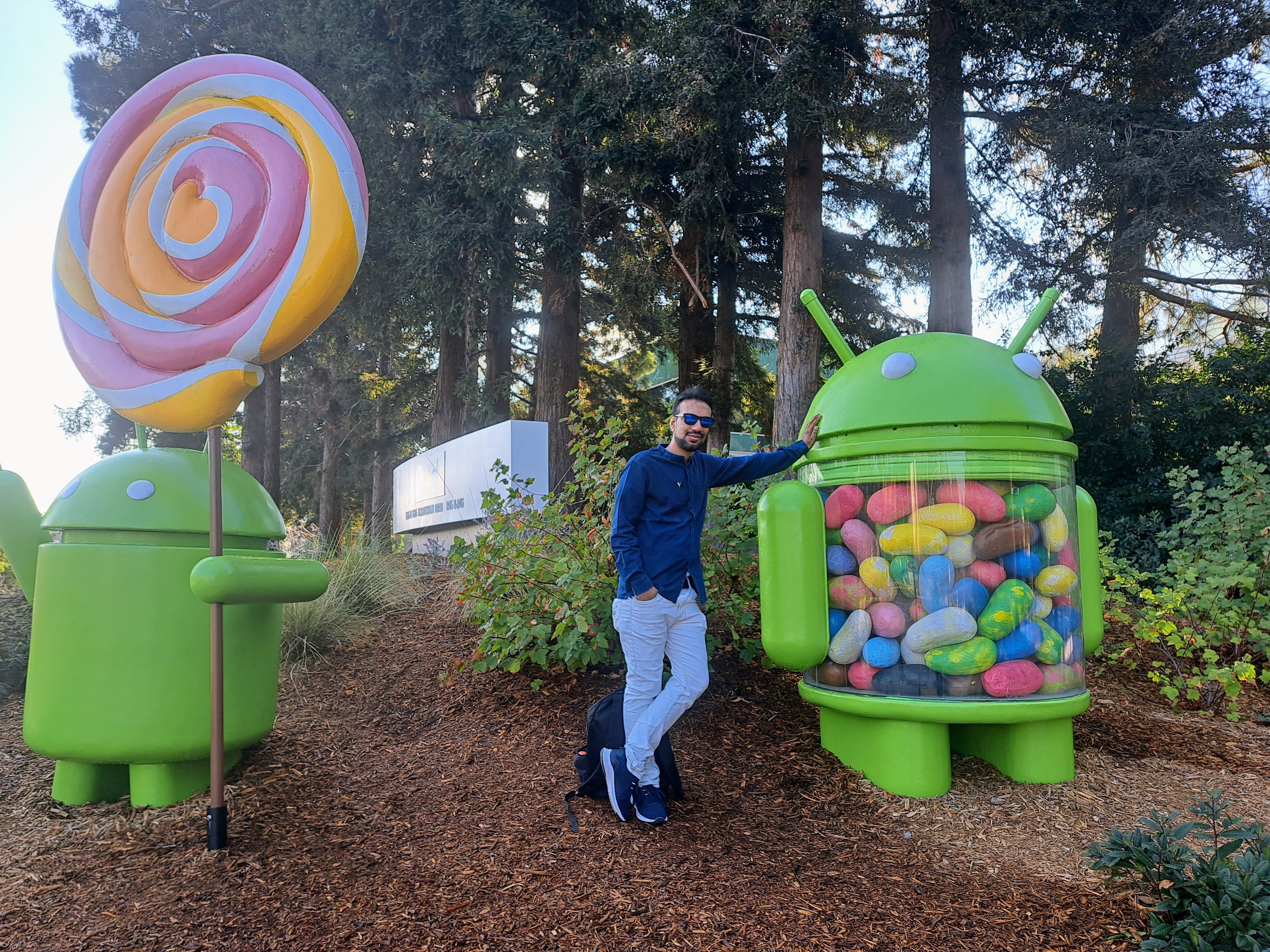 Me outside Building 41 at Google Headquarters in San Francisco, USA