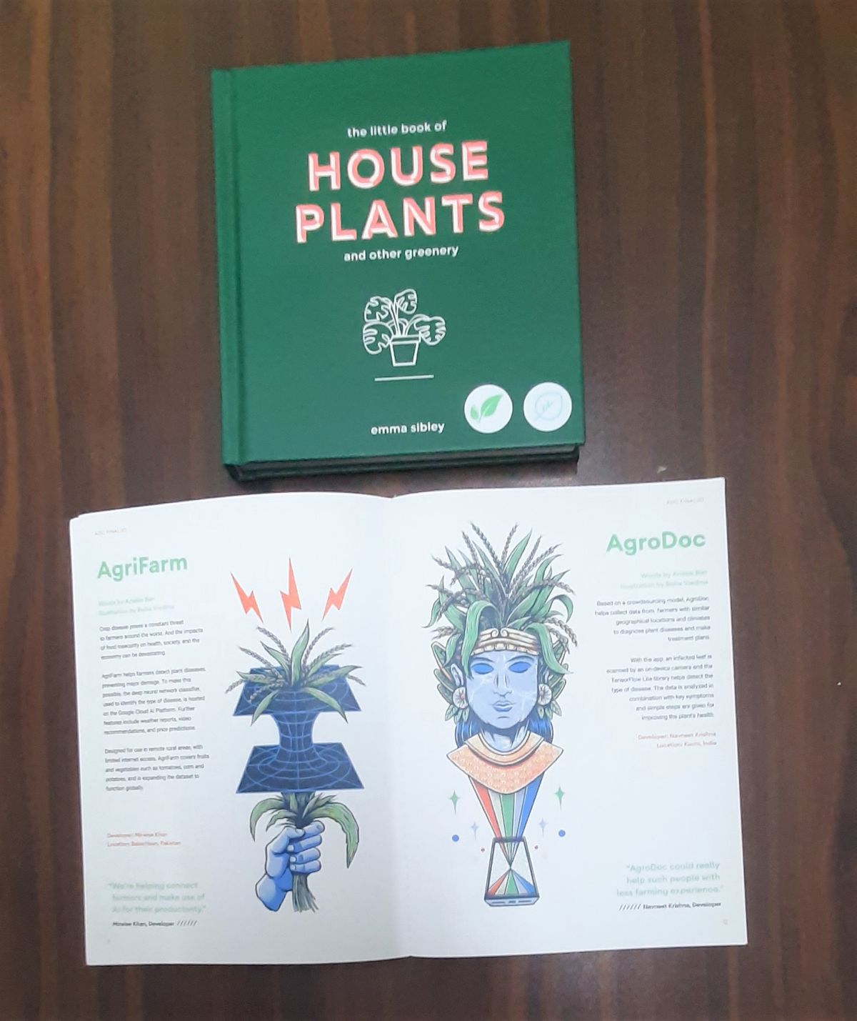 AgriFarm and book about planting