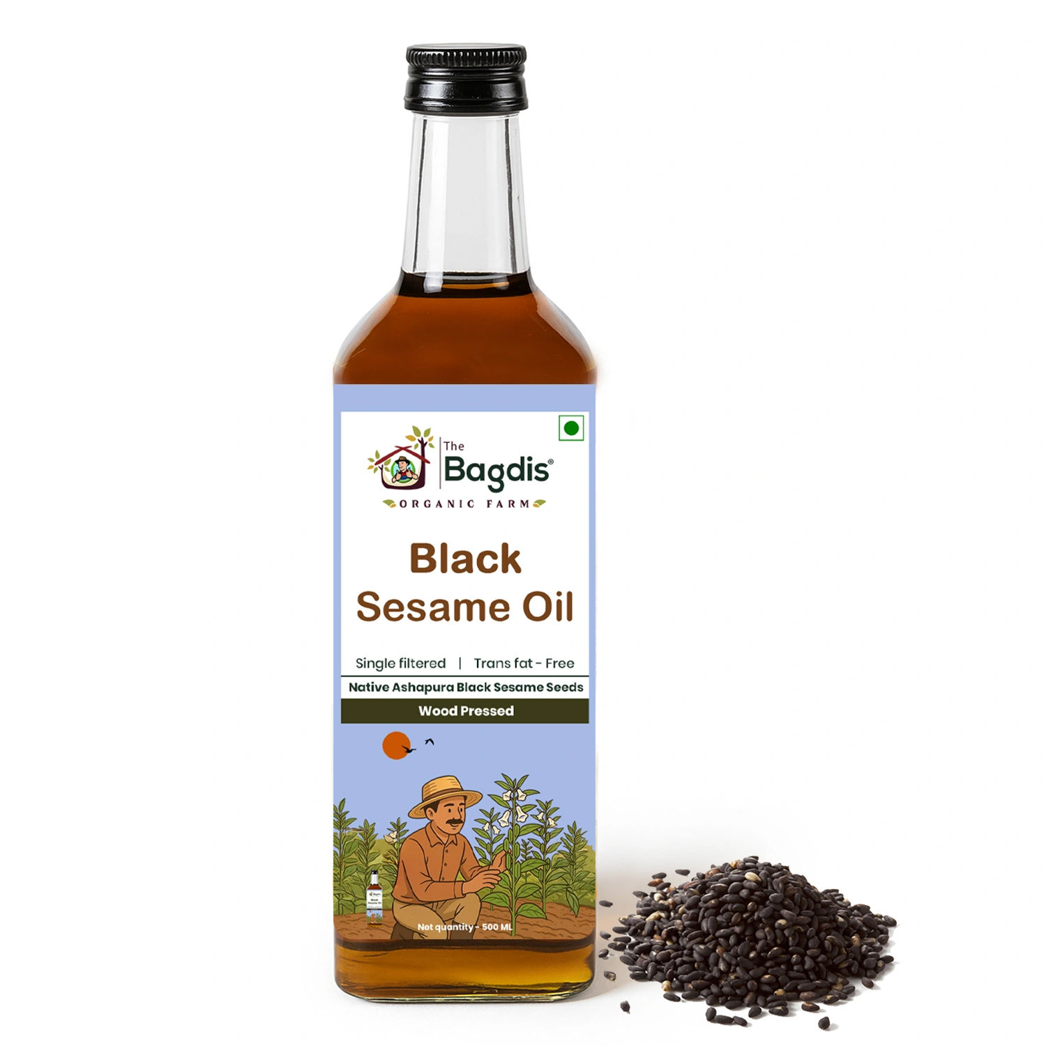 The-Bagdis-Black-Sesame-Oil-500ml-Front.webp