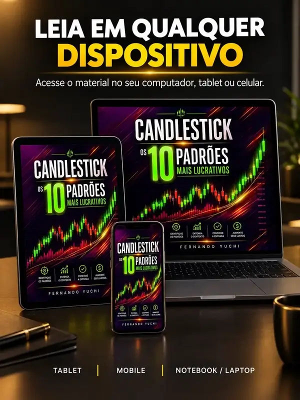 Prévia 1 das páginas internas do eBook Candlesticks: 10 Padrões Mais Lucrativos