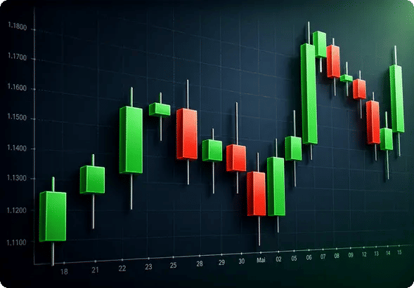 o que são candlesticks - ilustração para iniciantes