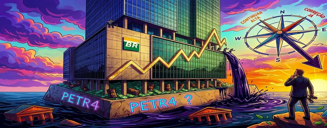 Gráfico de ações e análise técnica de PETR4 Petrobras 2026