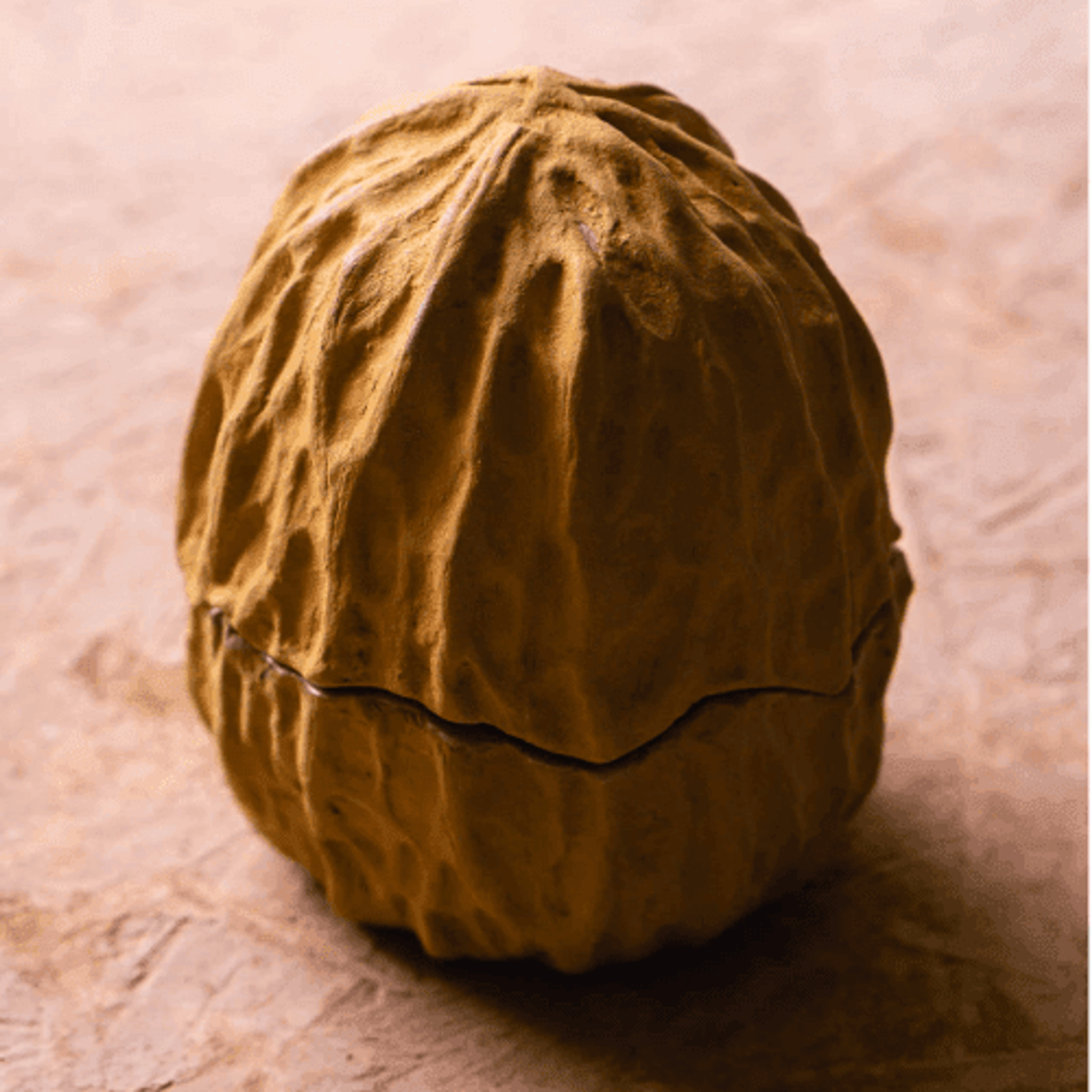 Macambo vase ochre — Gres cerámico de alta temperatura — Pájaro Loco
