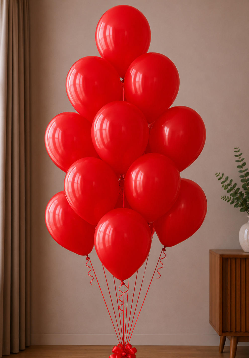 Fountain made of latex balls Kalisan red