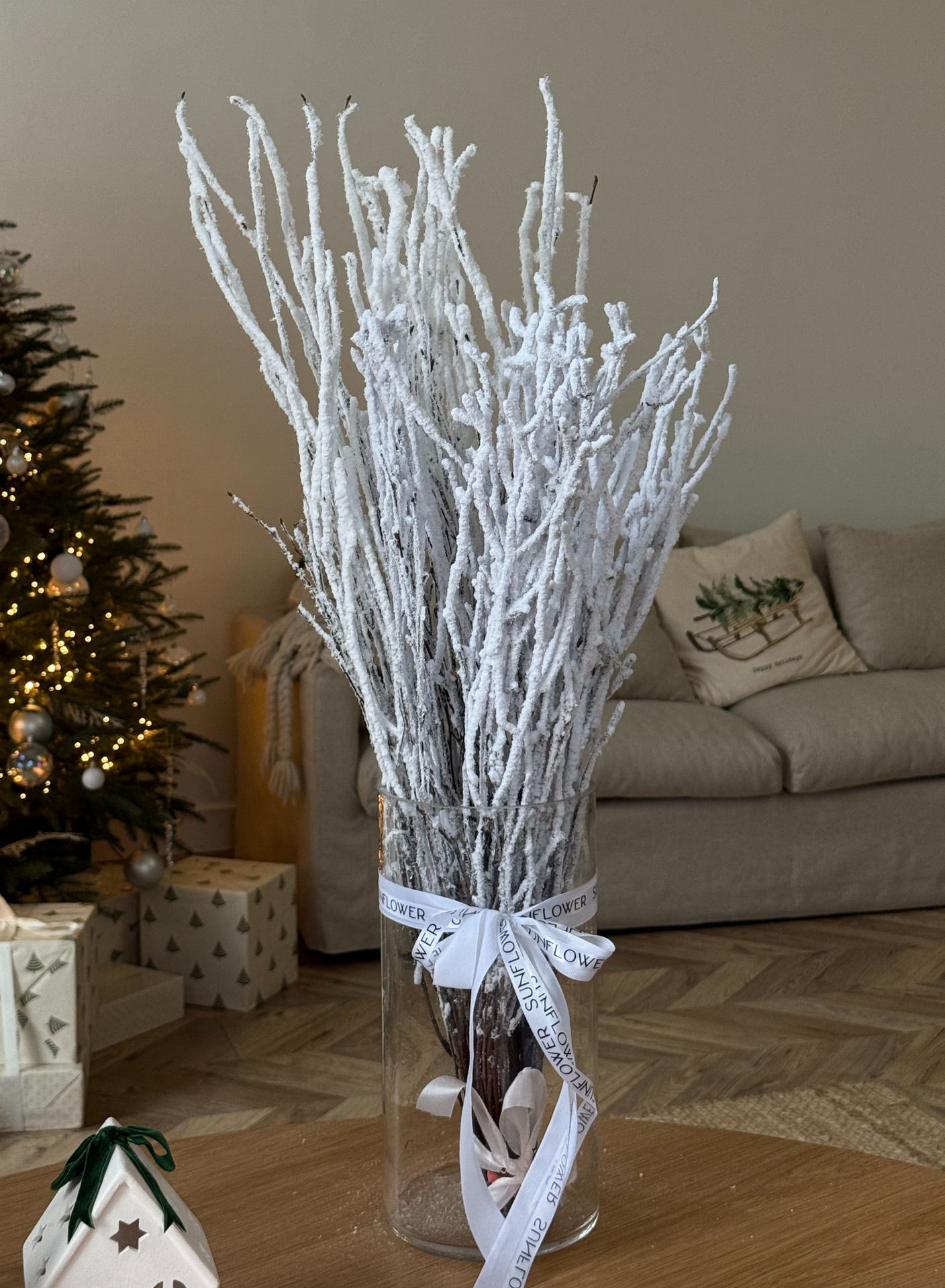 Branch of snow