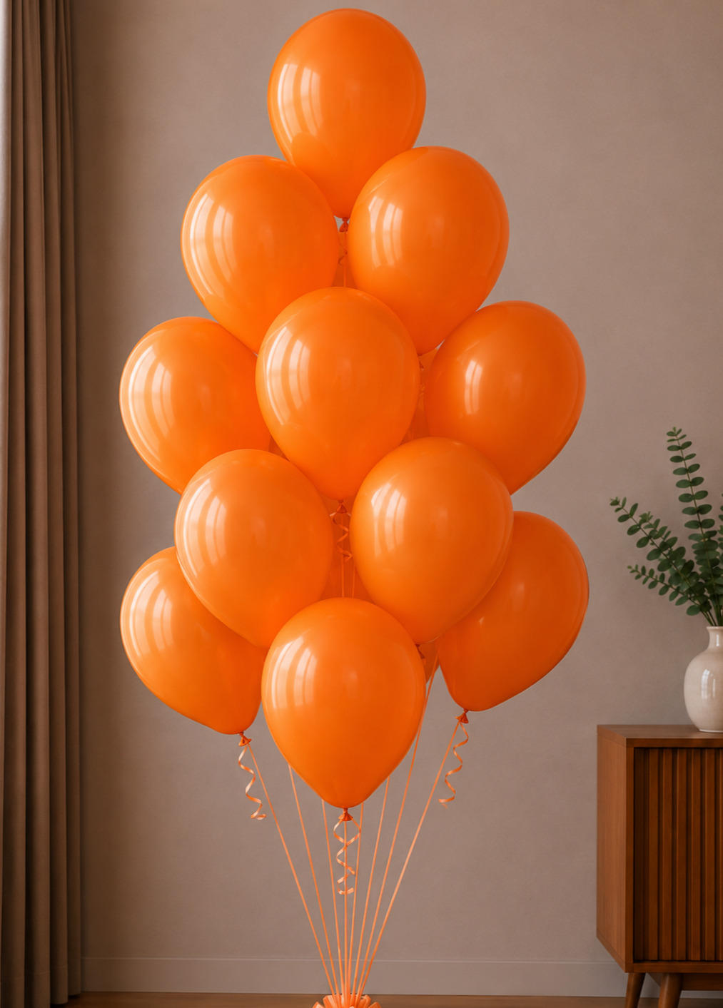 Fountain made of latex balls Kalisan orange