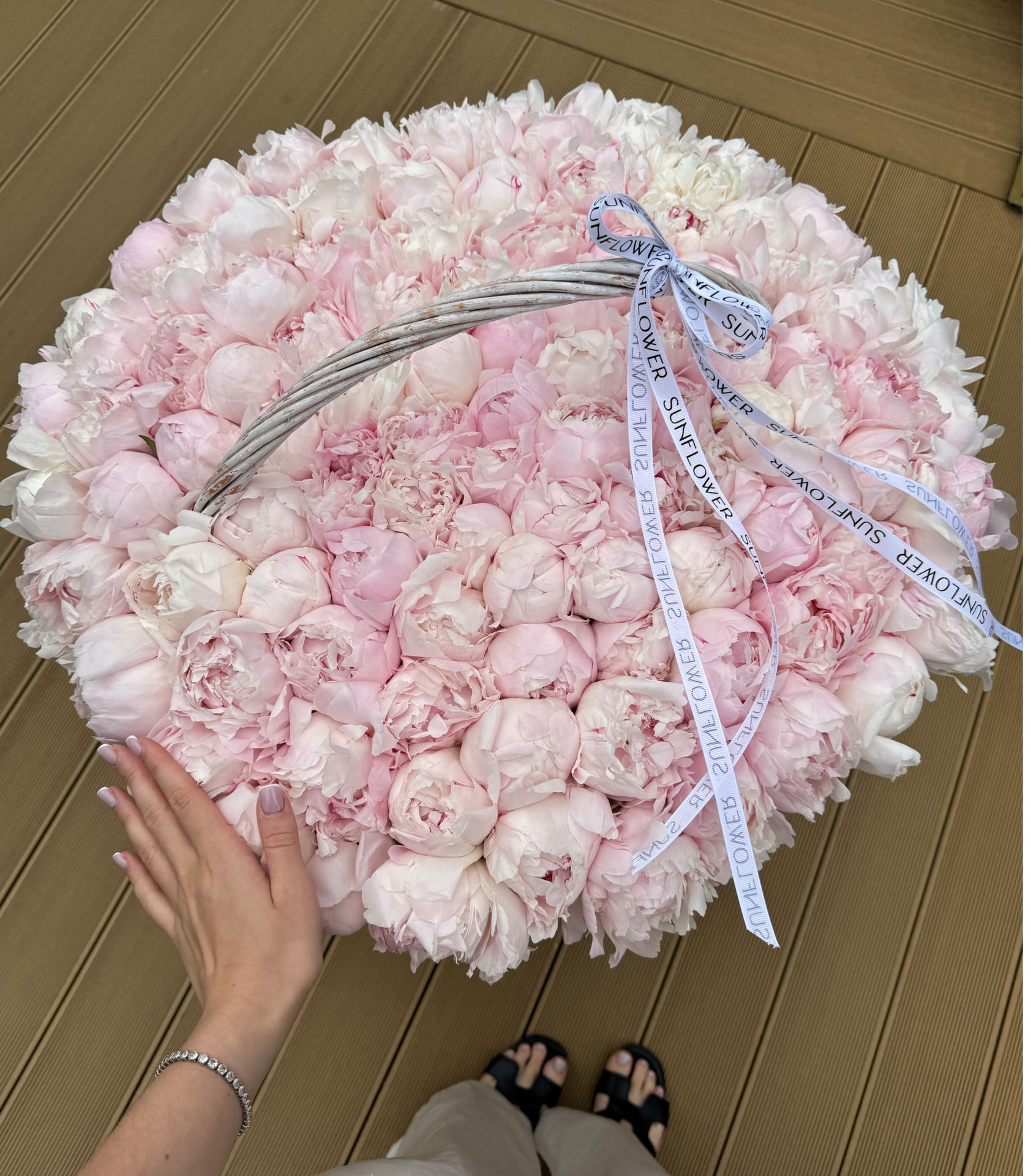Basket of peonies Dynasty 101 pieces