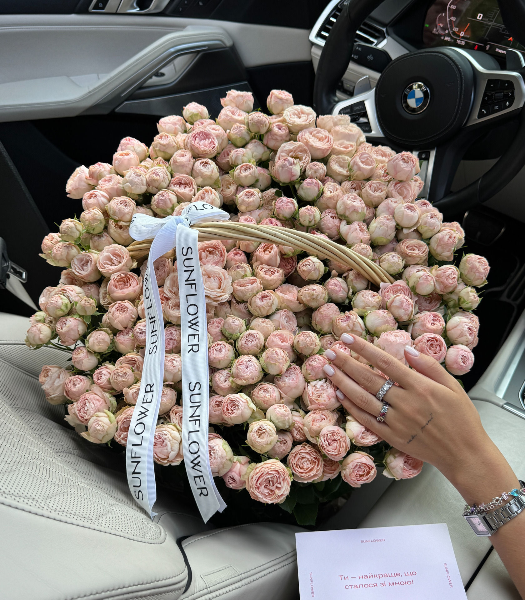 65 Britney Roses Basket Arrangement