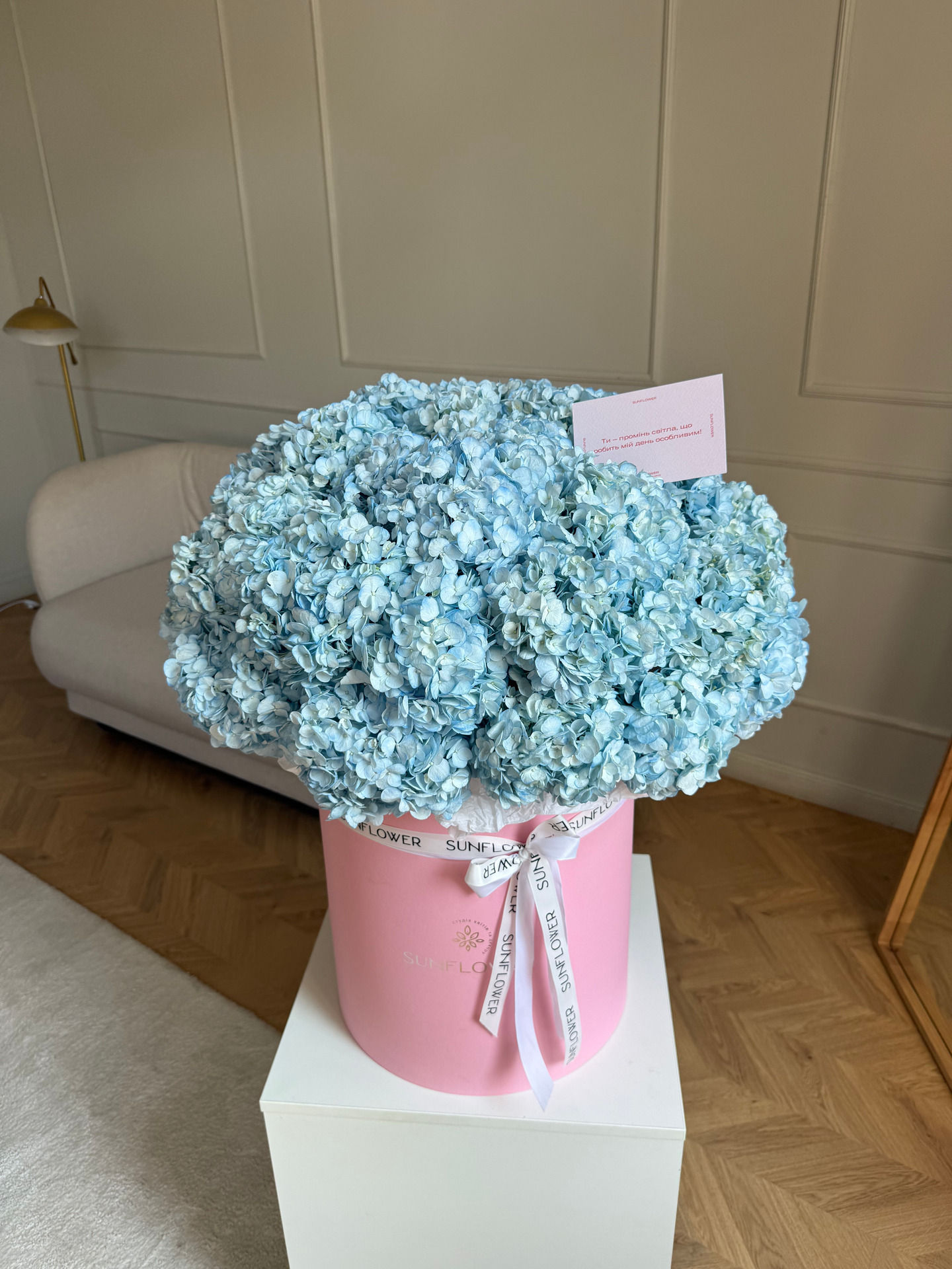 Blue Hydrangeas in a Box 35