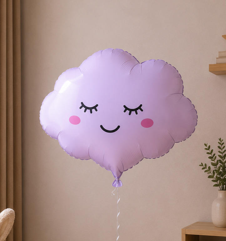 Foil balloon figure "Purple cloud"