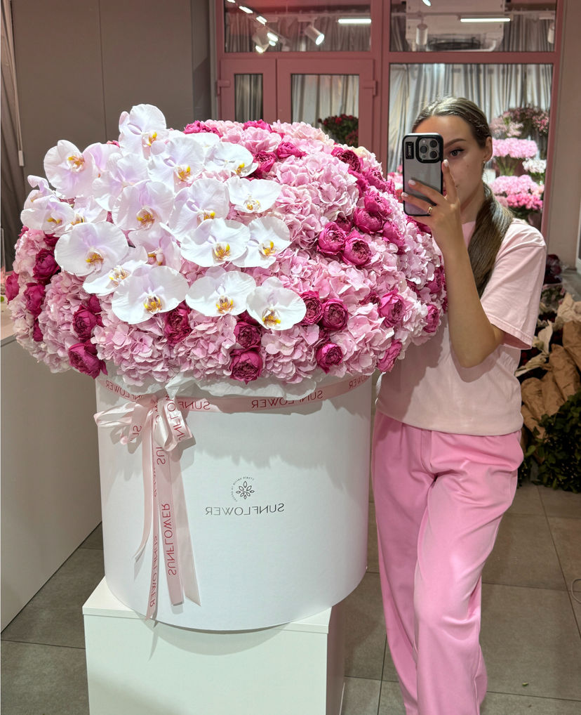 Floral Arrangement in XL Satin Box