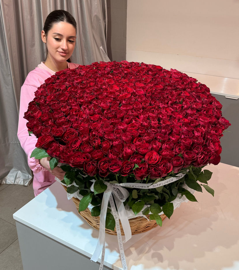 Basket of 351 Madam Red 60 см