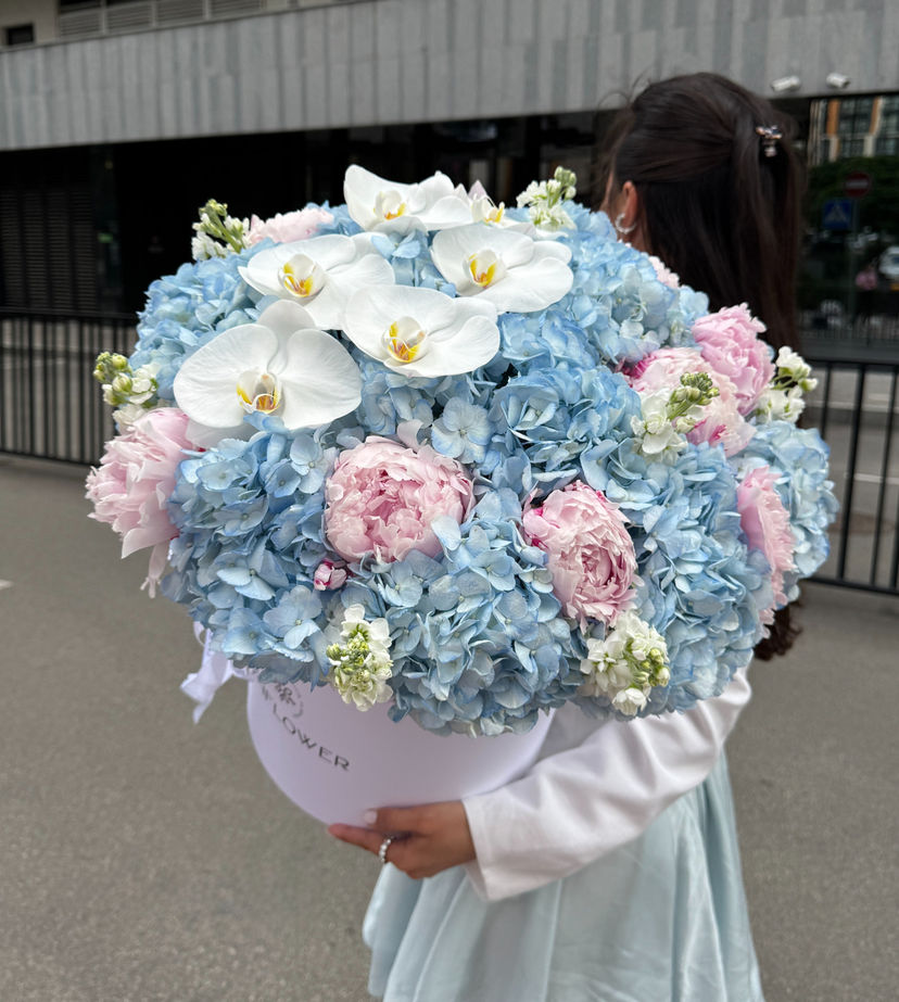 Hydrangea, Peony & Orchid Flower Box