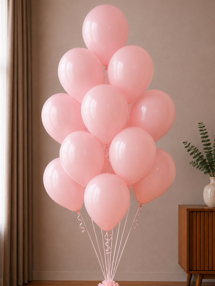 Fountain made of latex balls Baby pink pastel