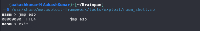 Brainpan 1 vuln hub