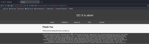 DC 5 Vulnhub