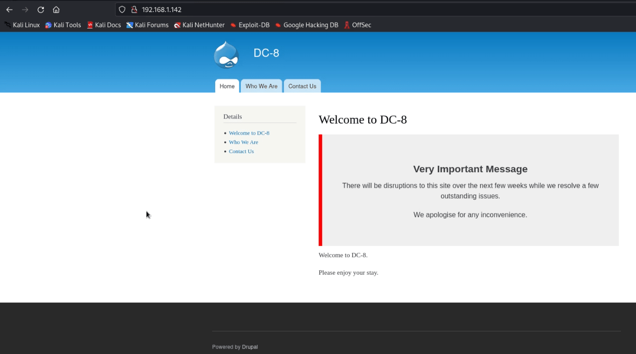 DC8 Vuln Hub