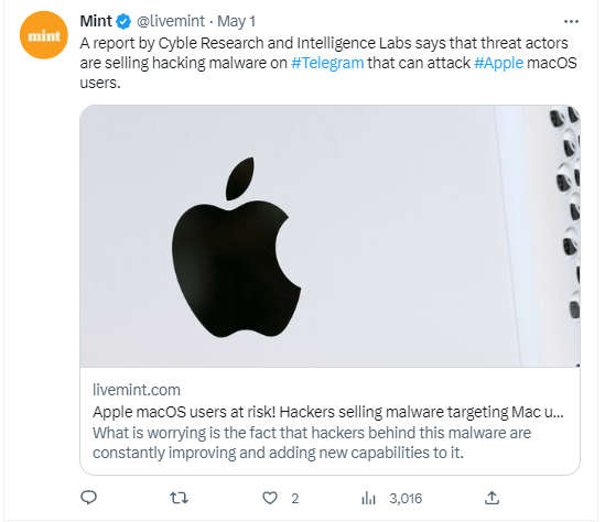 High Threat to Apple macOS owners