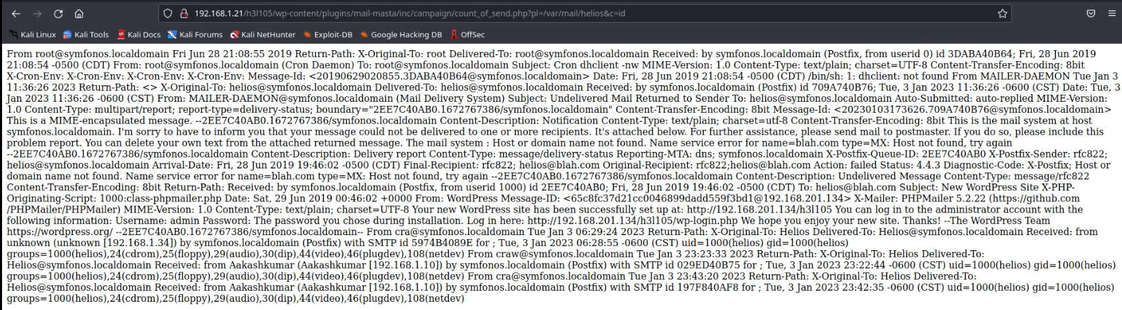 Symfonos1 vuln hub