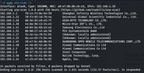 sudo-arp-scan