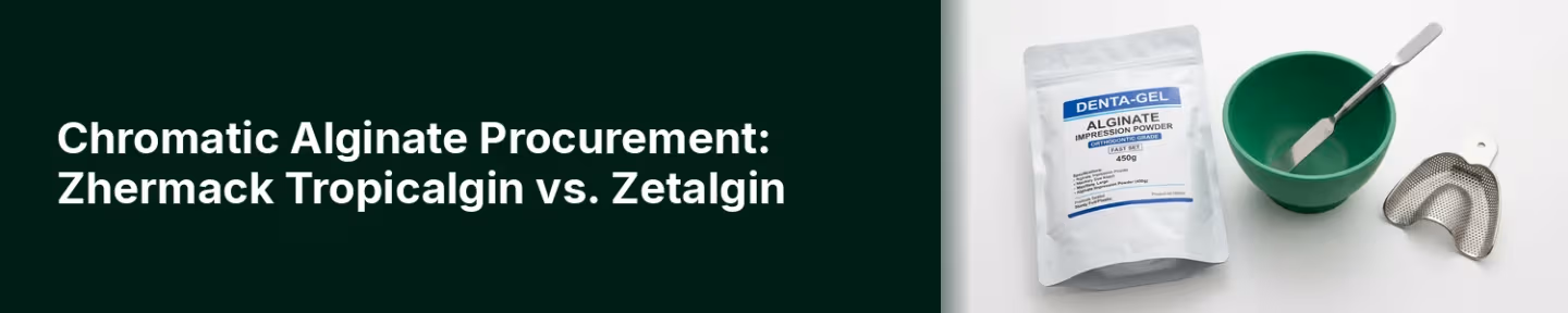 Chromatic Alginate Procurement: Zhermack Tropicalgin vs. Zetalgin