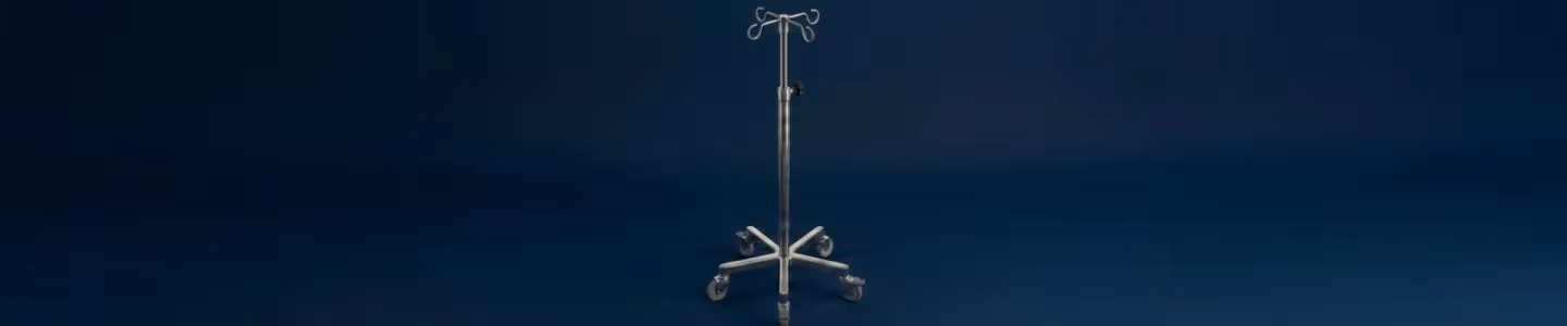 Evaluating IV Pole with 2-Way Hook Price & Specs