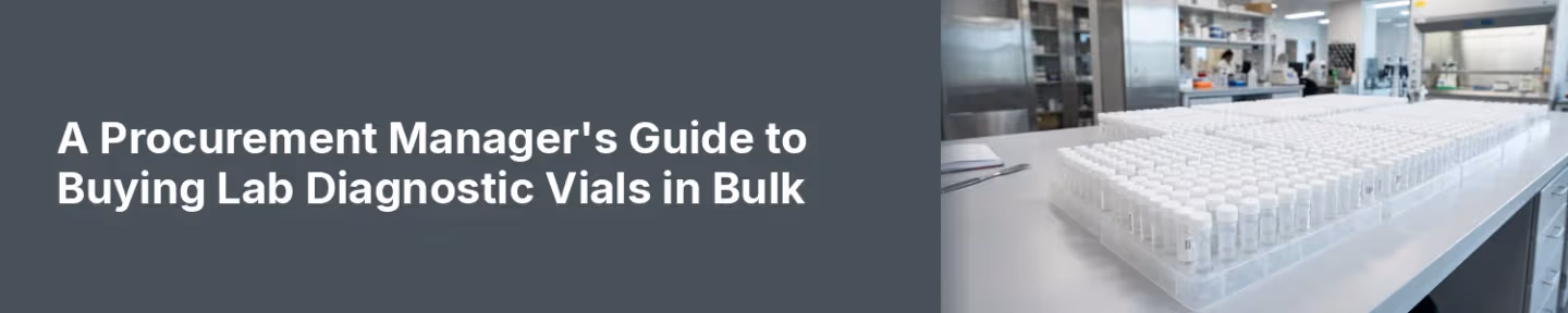 A Guide to Buying Lab Diagnostic Vials in Bulk