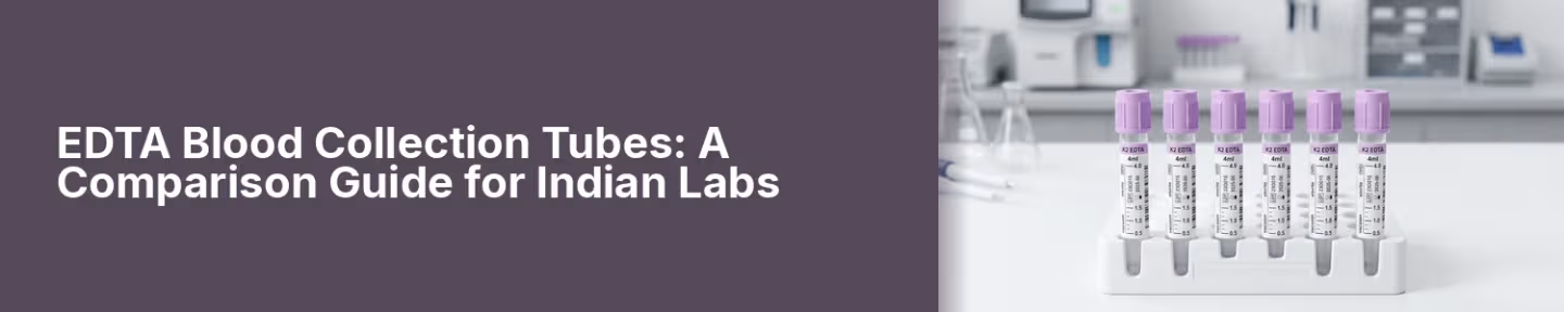 EDTA Blood Collection Tubes: A Comparison Guide for Indian Labs