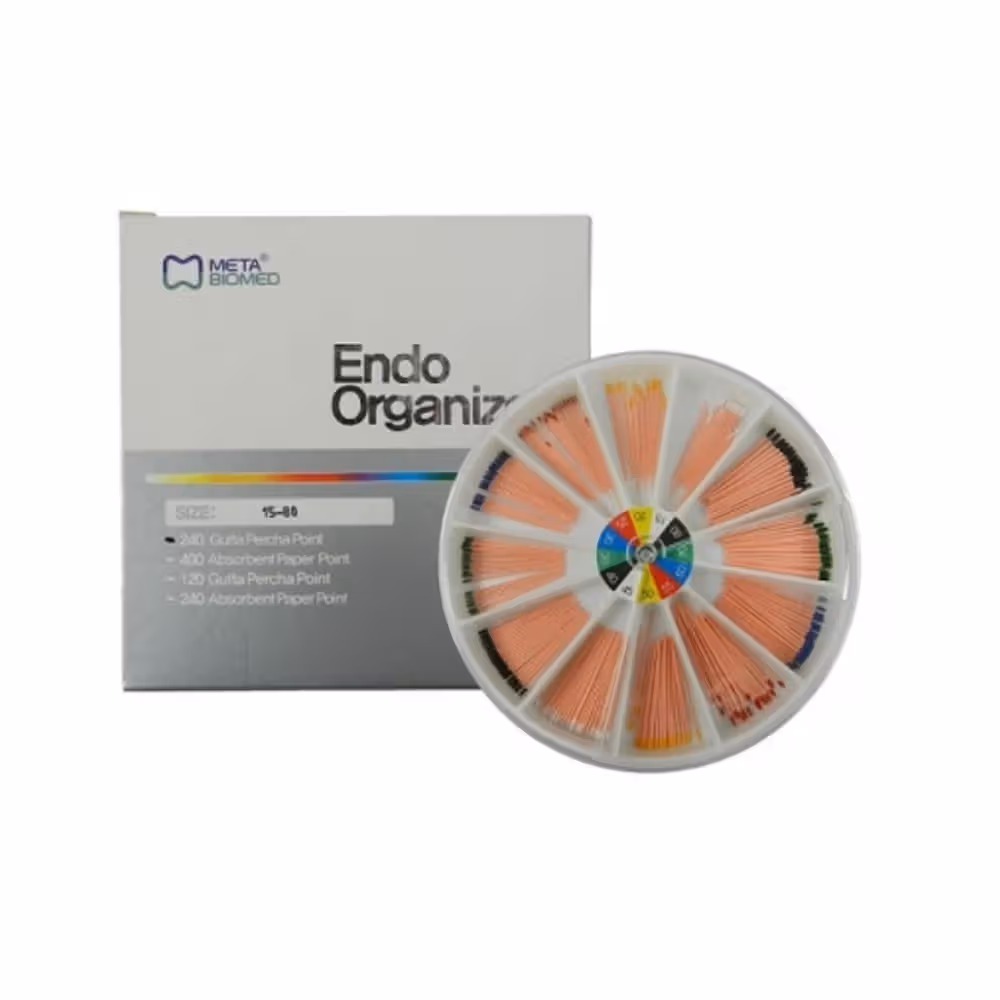 Meta Biomed Gutta Percha Points (GP) Endo Organizer Kit - Pack of 240