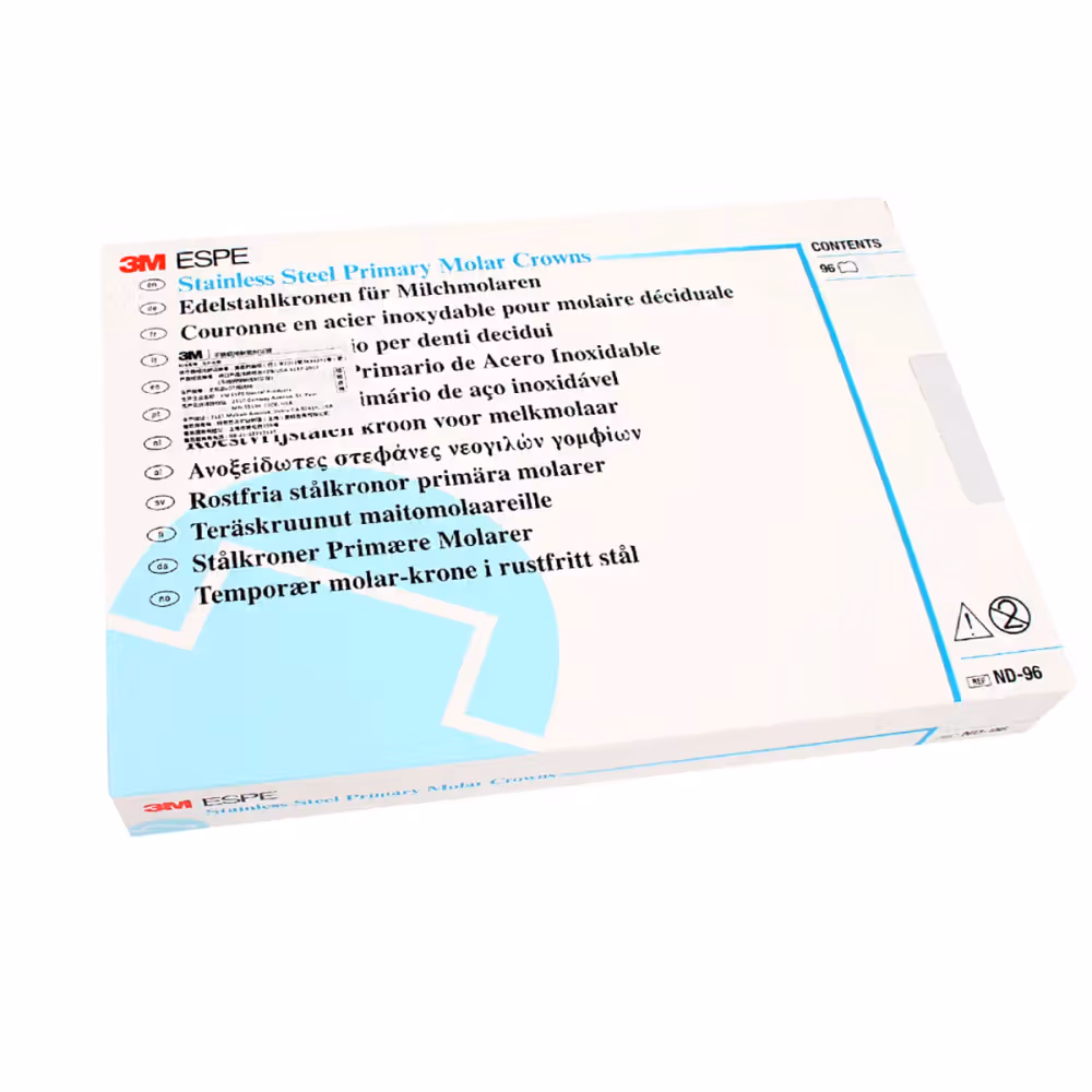 3M ND-96 SS Primary Molar Kit Preformed Paediatric Crowns