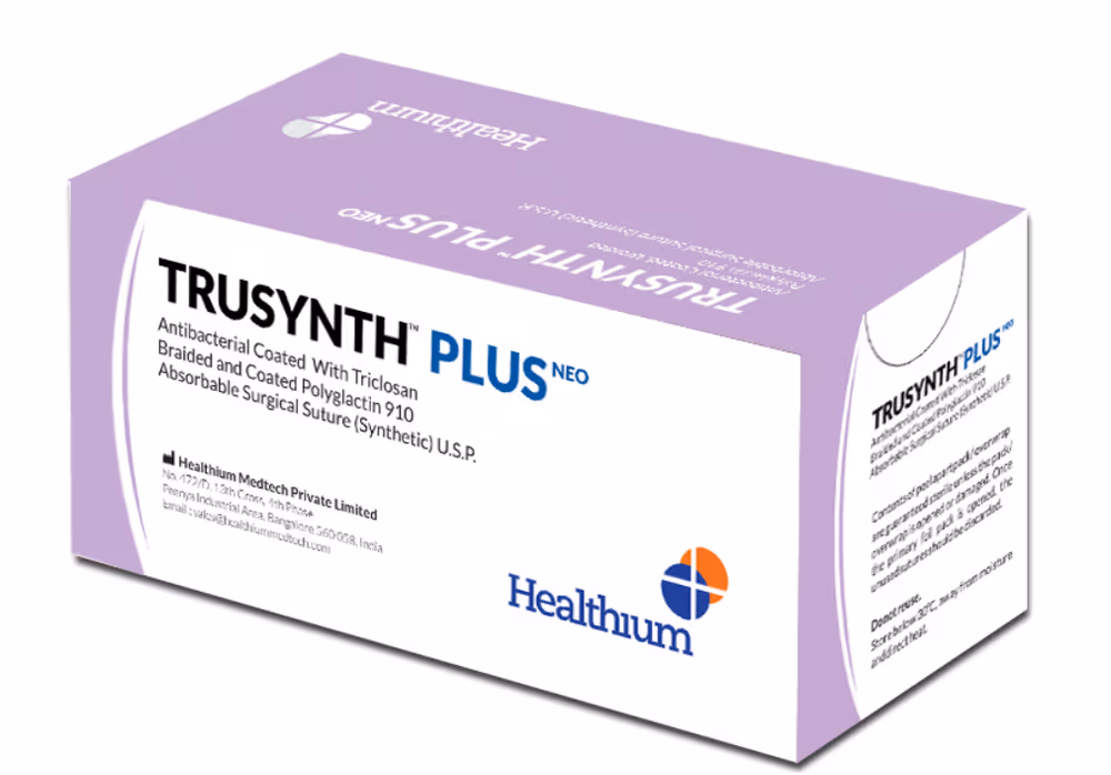 Healthium Trusynth Plus Neo Suture 0-0 - NTSP2518 Pack of 12
