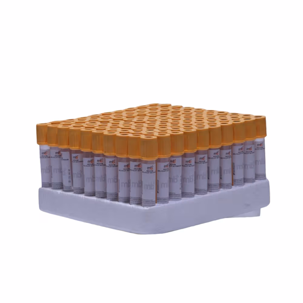 mb+ Lithium Heparin Non Vacuum Blood Collection Tubes - PP 4ml Pack of 100 Tubes