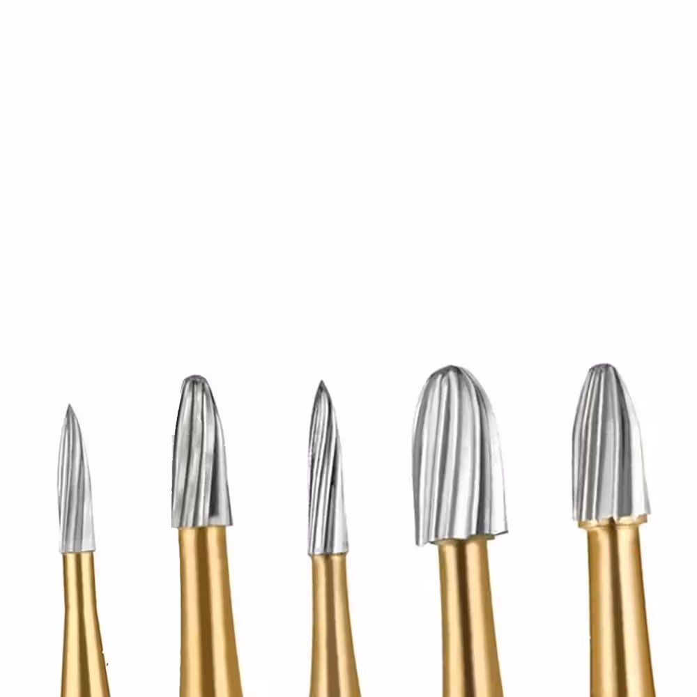 SS White Round Finishing Bur-12 Blades Tungsten Carbide Burs - #7003