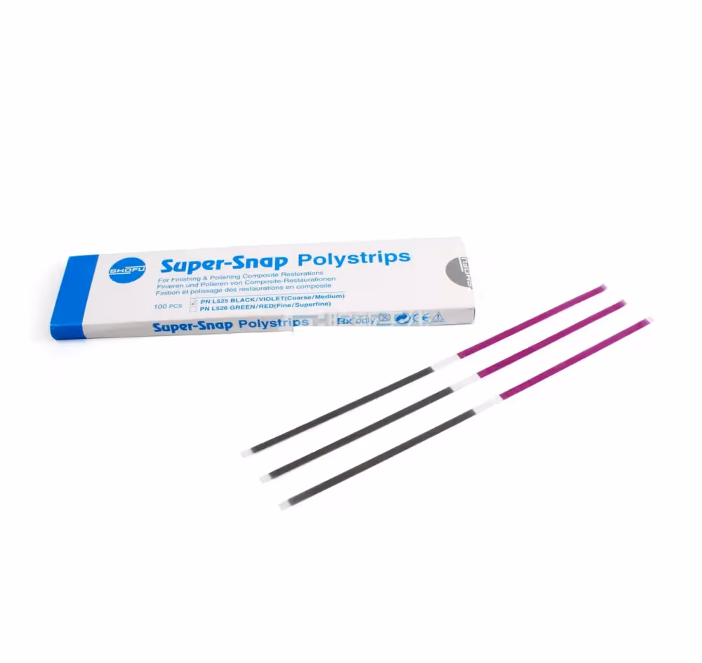 Shofu Super Snap Polystrips Polishing Instruments - Black/Violet