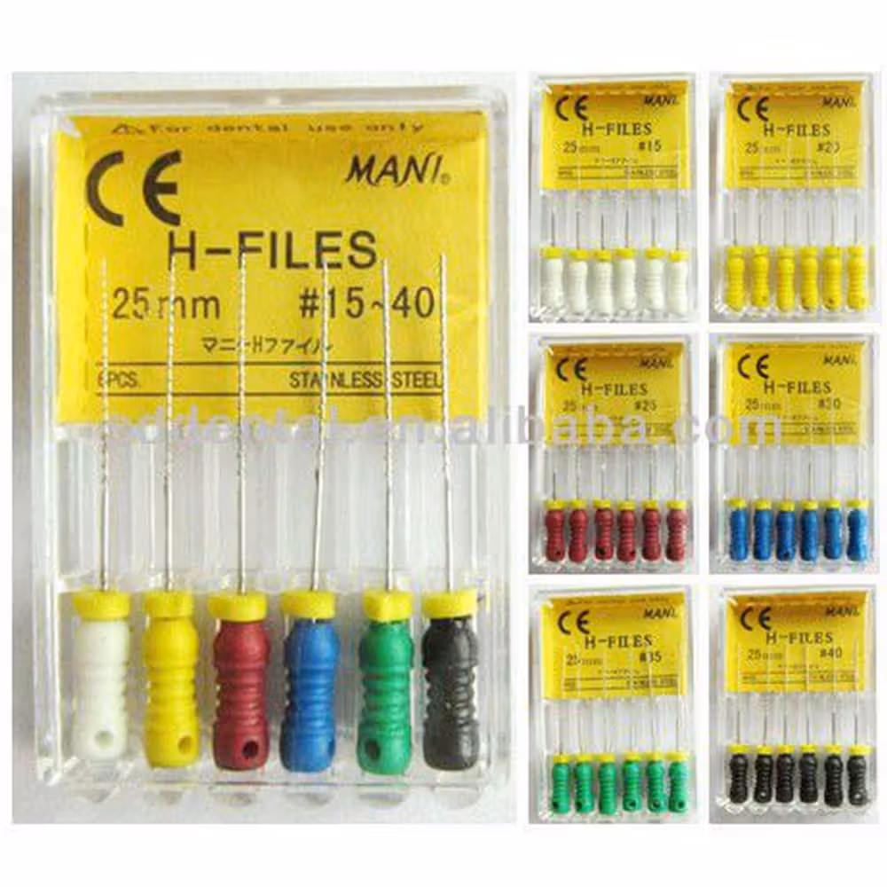 Mani Stainless Steel H Files - 25mm Assorted (45-80)