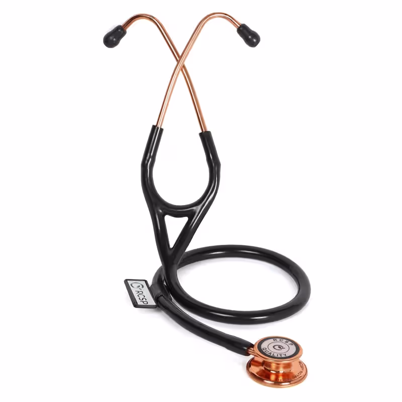 RCSP Rose Gold Stethoscope - Black