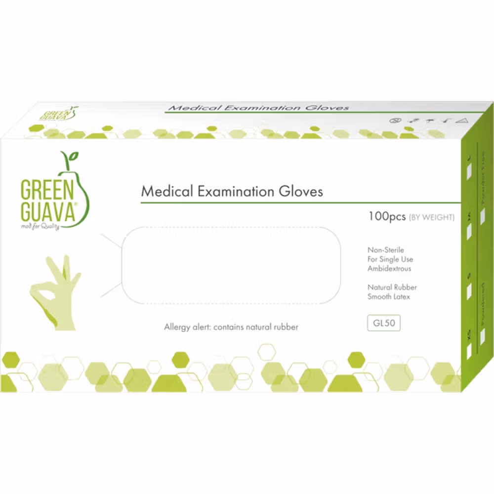 Green Guava Latex Gloves - PWD Small