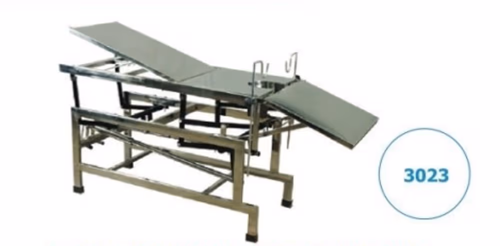 Daksh Height Adjustable Operation Table Complete SS with Accessories - 3023