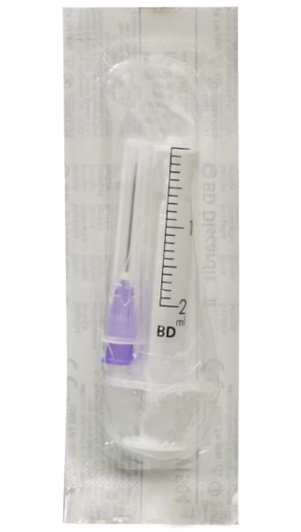 2 x  BD Discardit II Syringe With Needle 2ml 24G x 1Inch  Box Of 100