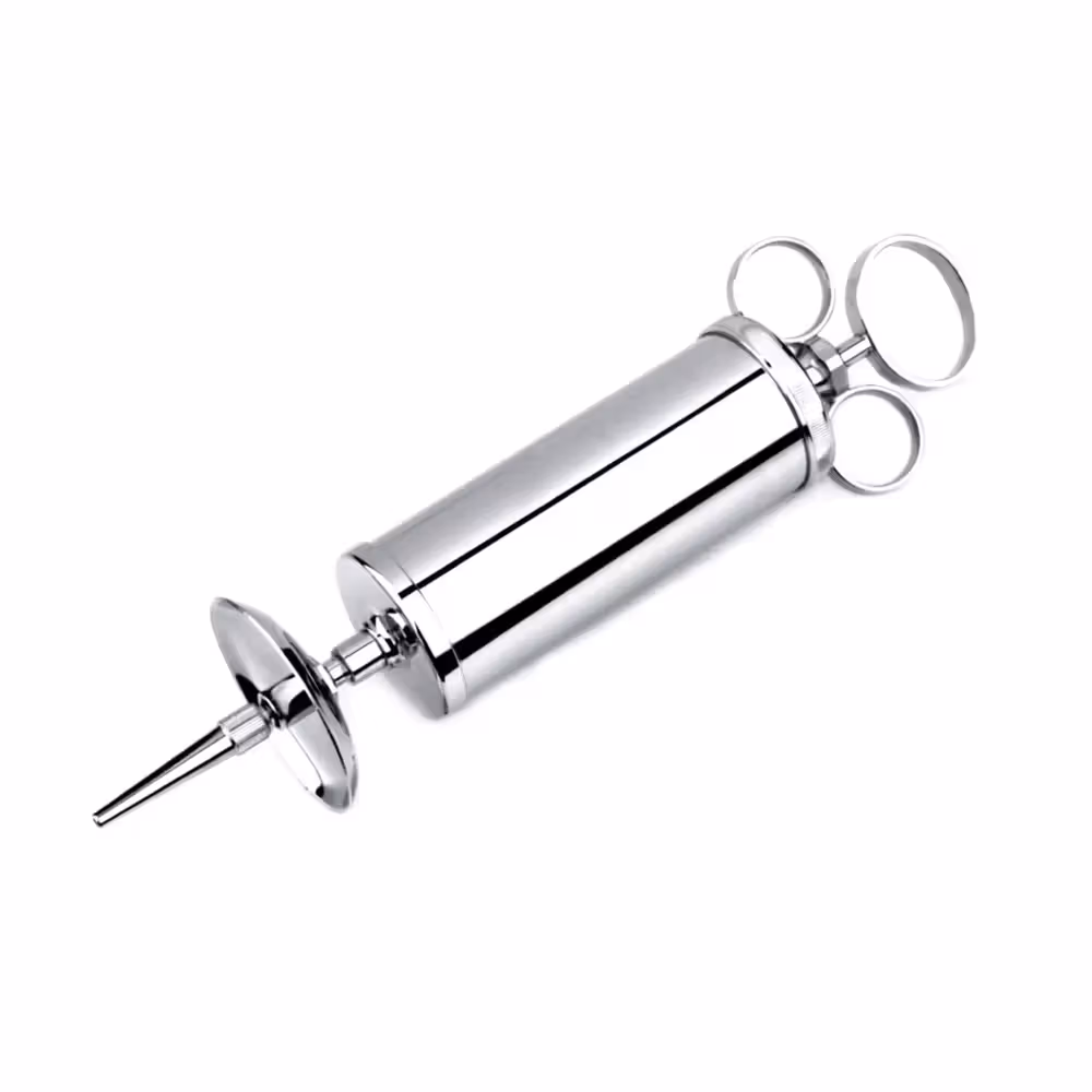 Agezart Brass Ear Syringe - Silver Standard