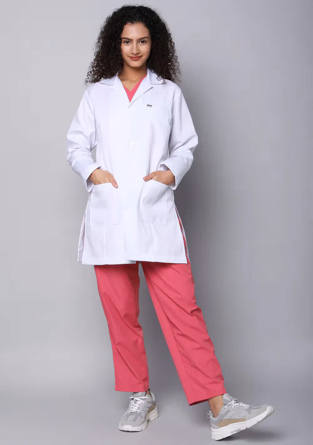 Knya Women's Chief Labcoat - Long Sleeves Long Length XS Pack of 1 Piece