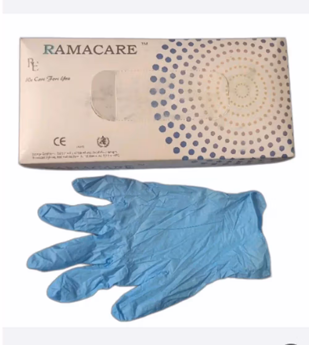 5 x  Ramacare Nitrile Examination Gloves - Small Pack of 100